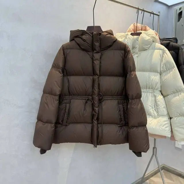Veste femme 2025 nouveau hiver Parkas femme vers le bas coton pardessus à capuche décontracté épais chaud rembourré manteau court dames vêtements d'extérieur hauts