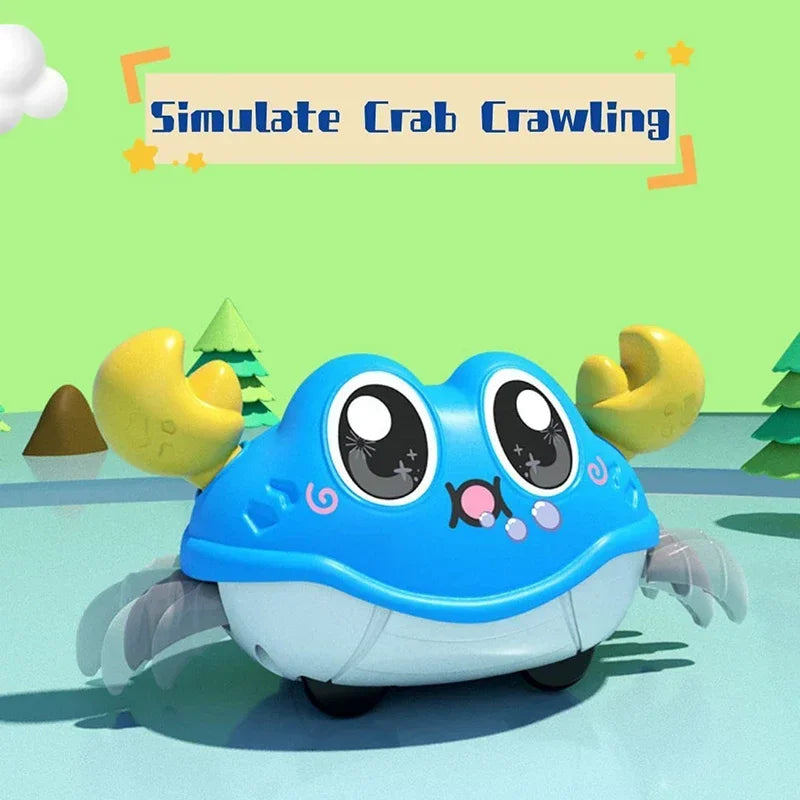 Jouets de crabe rampant pour bébé, jouets sensoriels rampants, apprentissage infantile, développement des tout-petits, marche interactive pour bébés de 0 à 12 mois