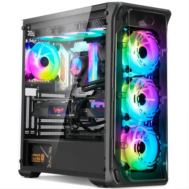 PC de jeu avec processeur A8-7680/512G SSD/16GB RAM 3200 mo DDR3/Windows 11 HD graphiques blanc pc gamer jeu mini pc