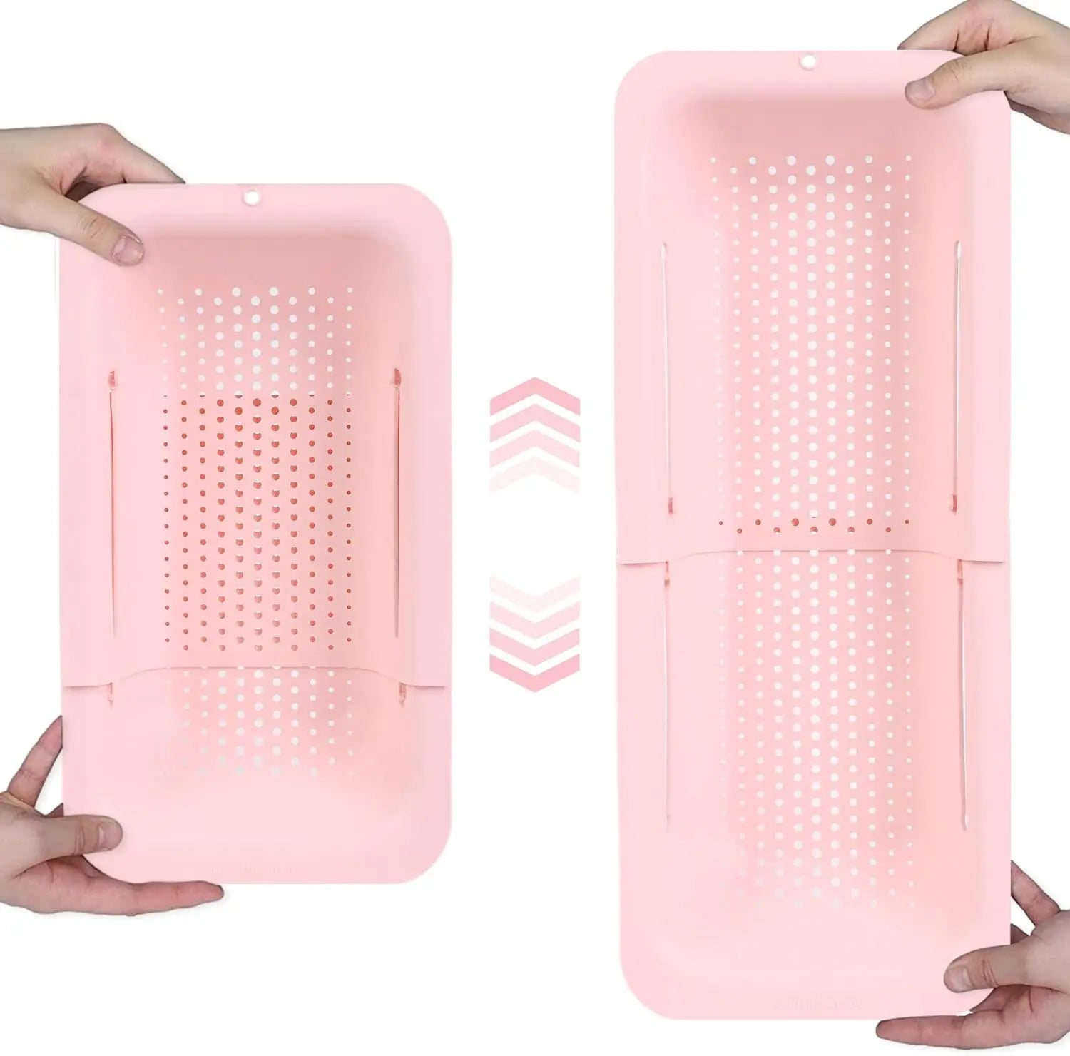 Passoire extensible pour évier, panier de lavage, égouttoir, vaisselle sèche, légumes, pâtes, ustensile de cuisine, outil essentiel pour la maison, gris