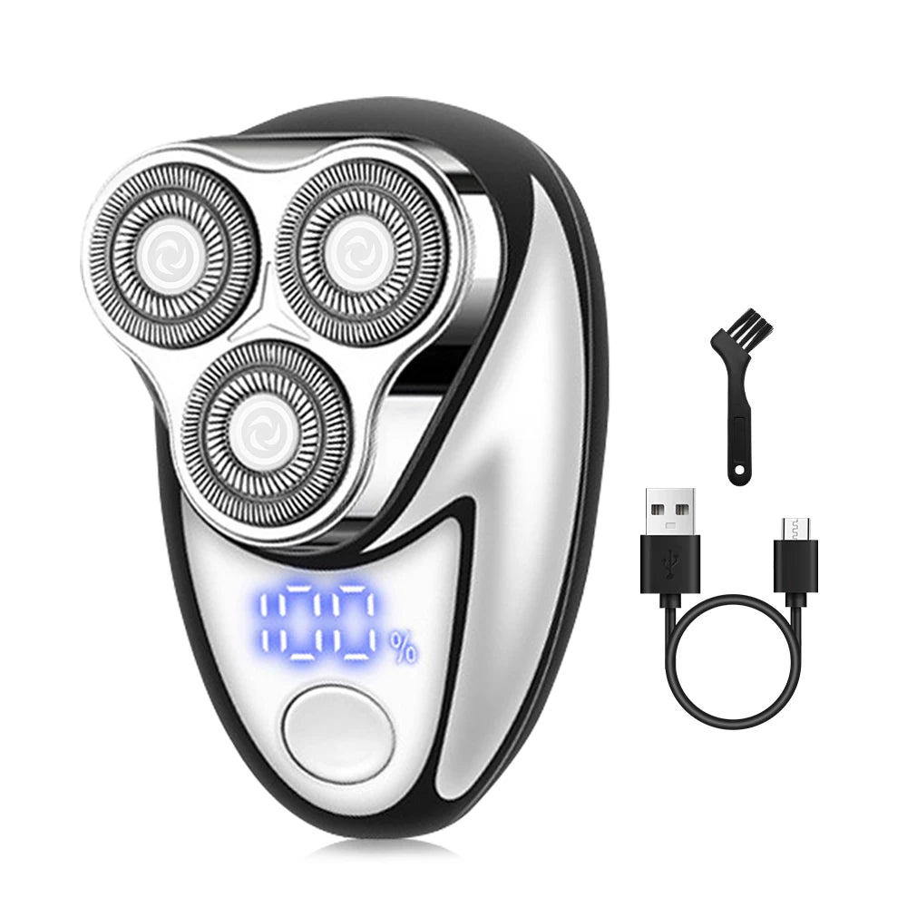 Mini rasoir électrique rechargeable avec affichage numérique - rasoir portable et facile à utiliser