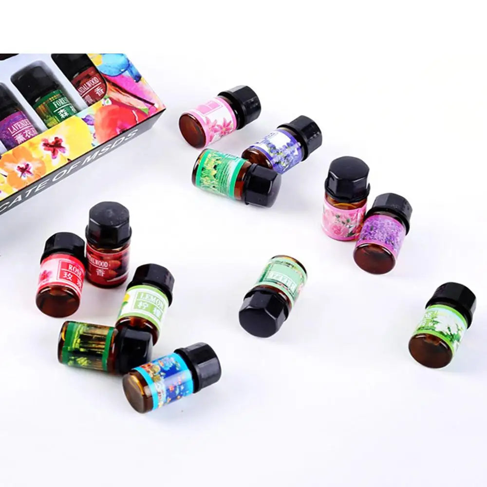 Ensemble d'huiles essentielles pures de 3ml, purificateur d'air biologique, huiles essentielles, parfum d'aromathérapie, ensemble d'huiles essentielles pour diffuseur, 12 pièces/boîte