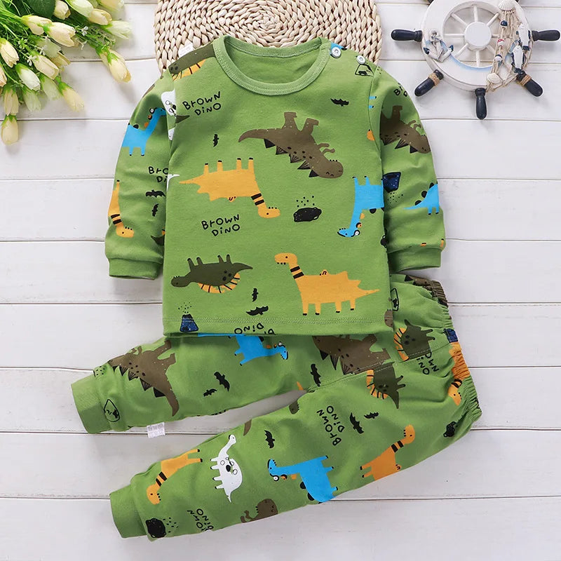 Vêtements pour enfants ensembles pour enfants vêtements pour enfants garçons filles coton dessin animé automne hiver vêtements pantalons vêtements de nuit sous-vêtements