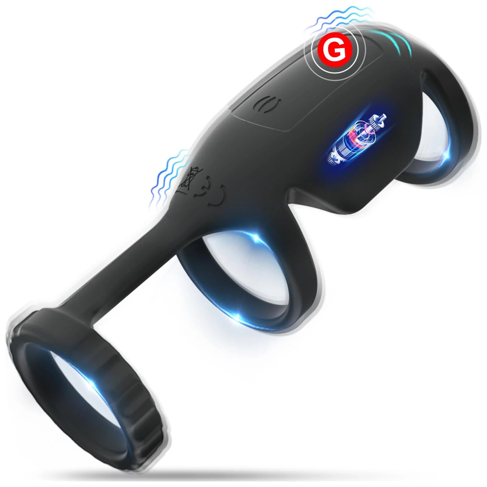 HESEKS sex toys for men, penis ring, testicle vibrator, ejaculation delay, penis enlargement, intimate adult products for men and couples