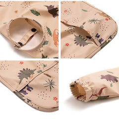 Bavoirs imperméables pour nouveau-né, bavoir blouse de peinture pour enfants à manches longues pour garçons et filles, tablier d'alimentation facile à nettoyer, articles pour bébé