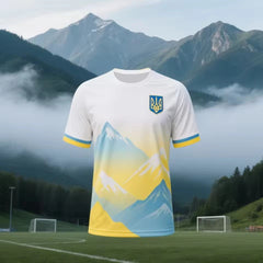 Maillot de Football ukrainien t-shirts adultes et enfants nouvelle tendance de la mode uniformes de Football imprimés numériques été hommes t-shirts de sport ukrainien