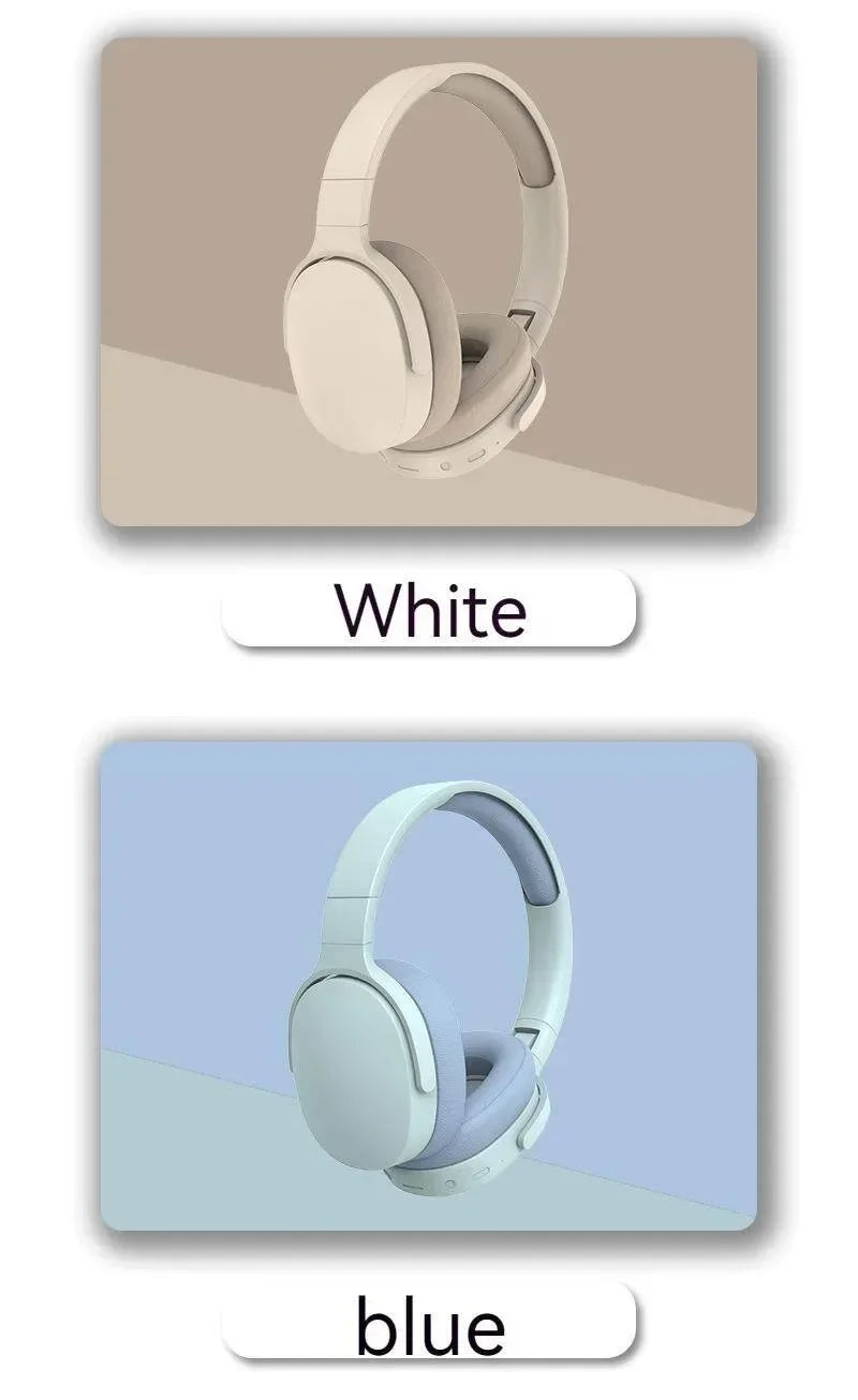 Casque sans fil Bluetooth casque sur l'oreille Hifi stéréo véritable sport écouteurs TF AUX lecteur de musique avec micro HD