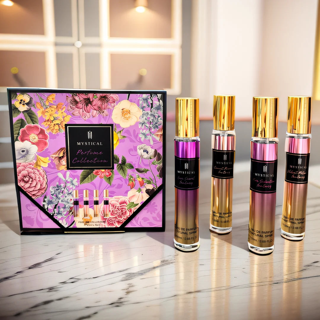 MYSTICAL Coffret cadeau parfum femme, parfum floral frais, unisexe, voyage, fête des mères, saint valentin, cadeau d'anniversaire