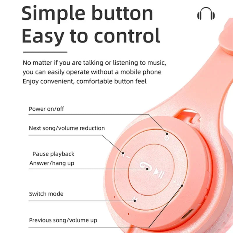 Casque Bluetooth 5.0 casque Bluetooth pliant sans fil sport écouteur casques de jeu sur-oreille casque pour Android ios