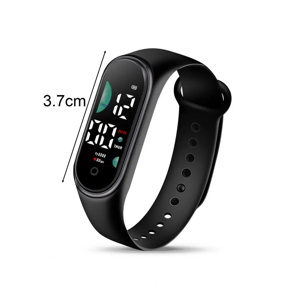 Montre de sport électronique pour enfants, étanche, grand écran de police, affichage LED, Shoous, date automatique, calendrier complet, montre numérique