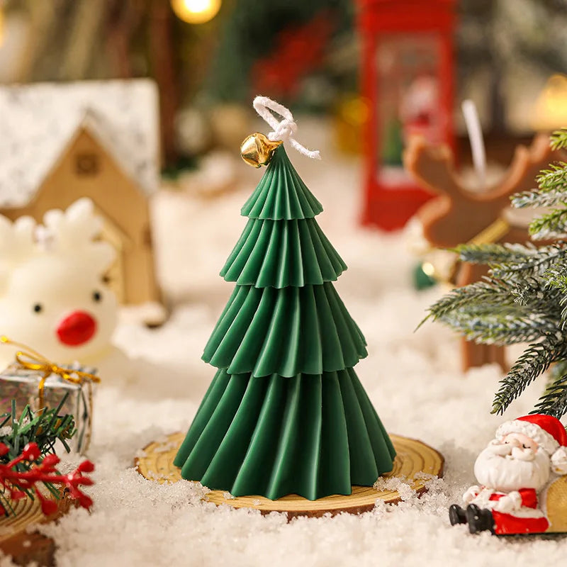 Nouvelle bougie en forme d'arbre de noël bougie d'aromathérapie bougies parfumées de noël bougies faites à la main cadeau décor à la maison vela navidad candele