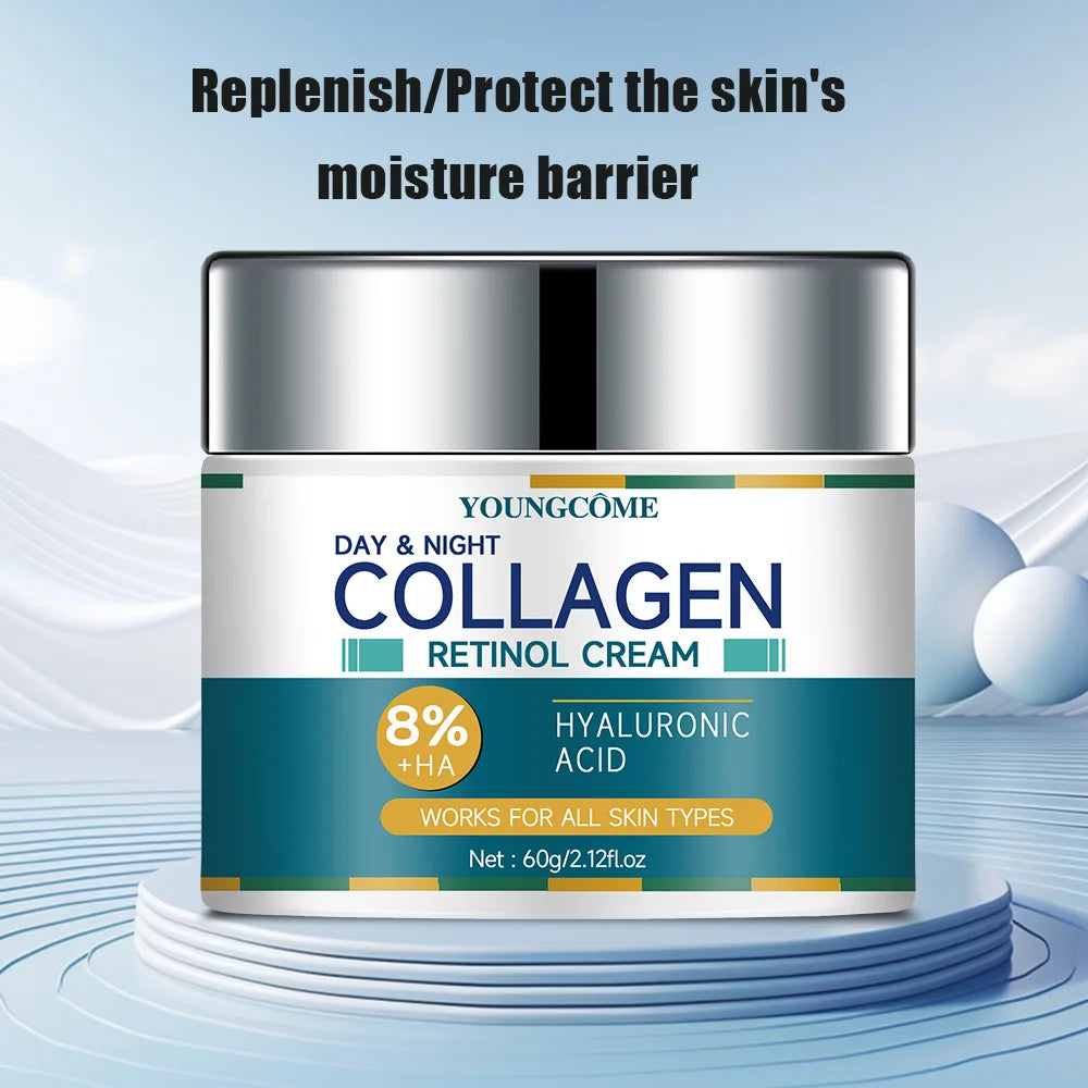 Crème au collagène qui hydrate en profondeur, nourrit la peau pour restaurer titut, anti-rides et vieillissement, rétrécit les pores