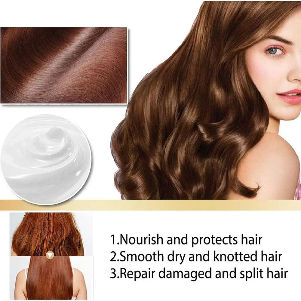 Masque de réparation rapide pour cheveux abîmés, améliore les cheveux rugueux et abîmés, lisse et nourrit les cheveux, soin des frisottis, doux pour tous les types de traitement du cuir chevelu, 500ml