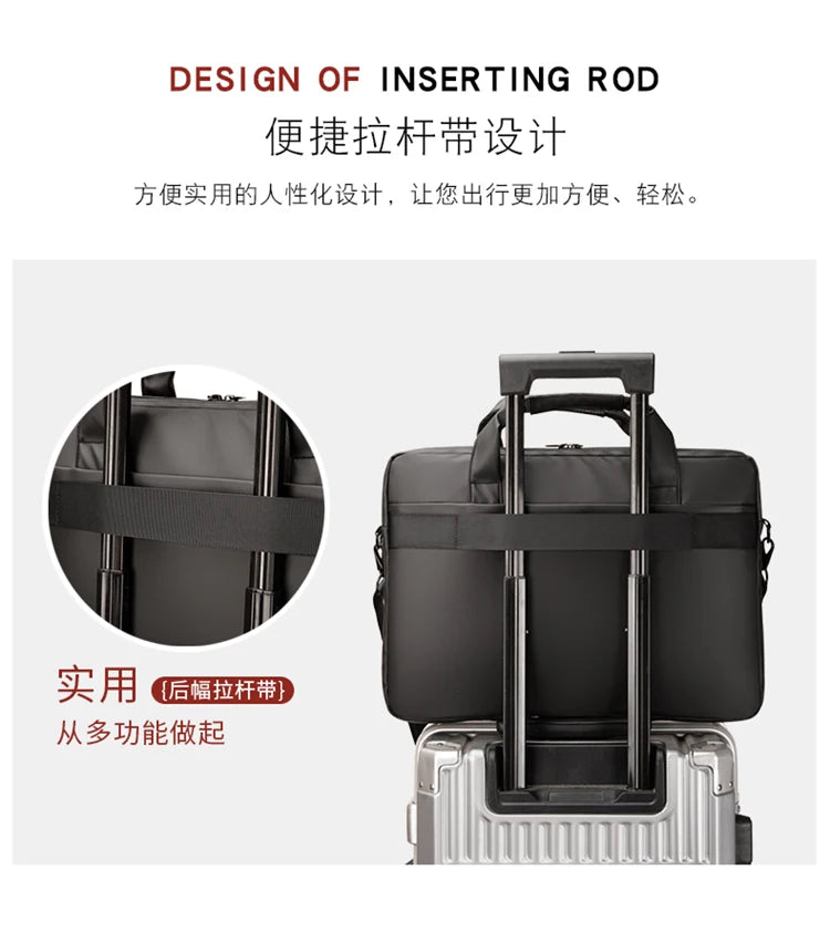 Sac pour ordinateur portable 15,6 pouces pour vêtements de travail quotidiens et sac à main de travail pour hommes et femmes