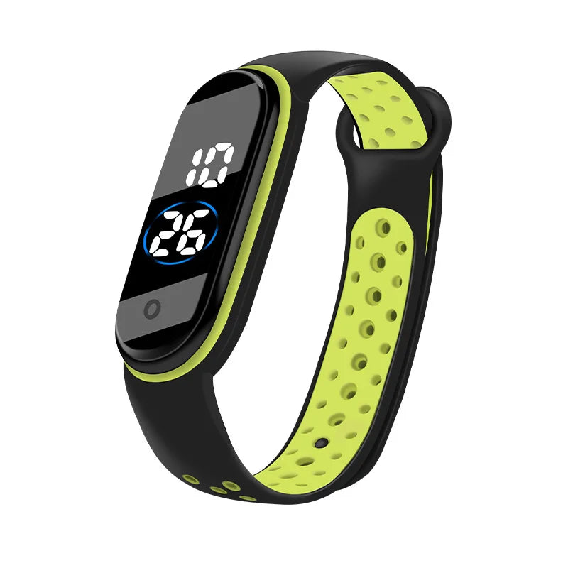 Montres numériques LED pour enfants, montre-bracelet en silicone pour garçons et filles, horloge de sport étanche, luxe, nouveau