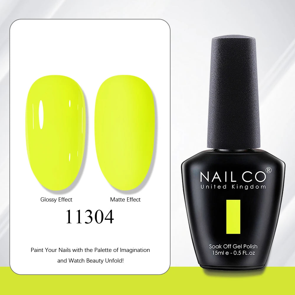 NAILCO 15ml Vernis à ongles Gel Vernis Semi Permanent UV Gel Vernis manucure Vernis Nail Art Nude Gel Poliish