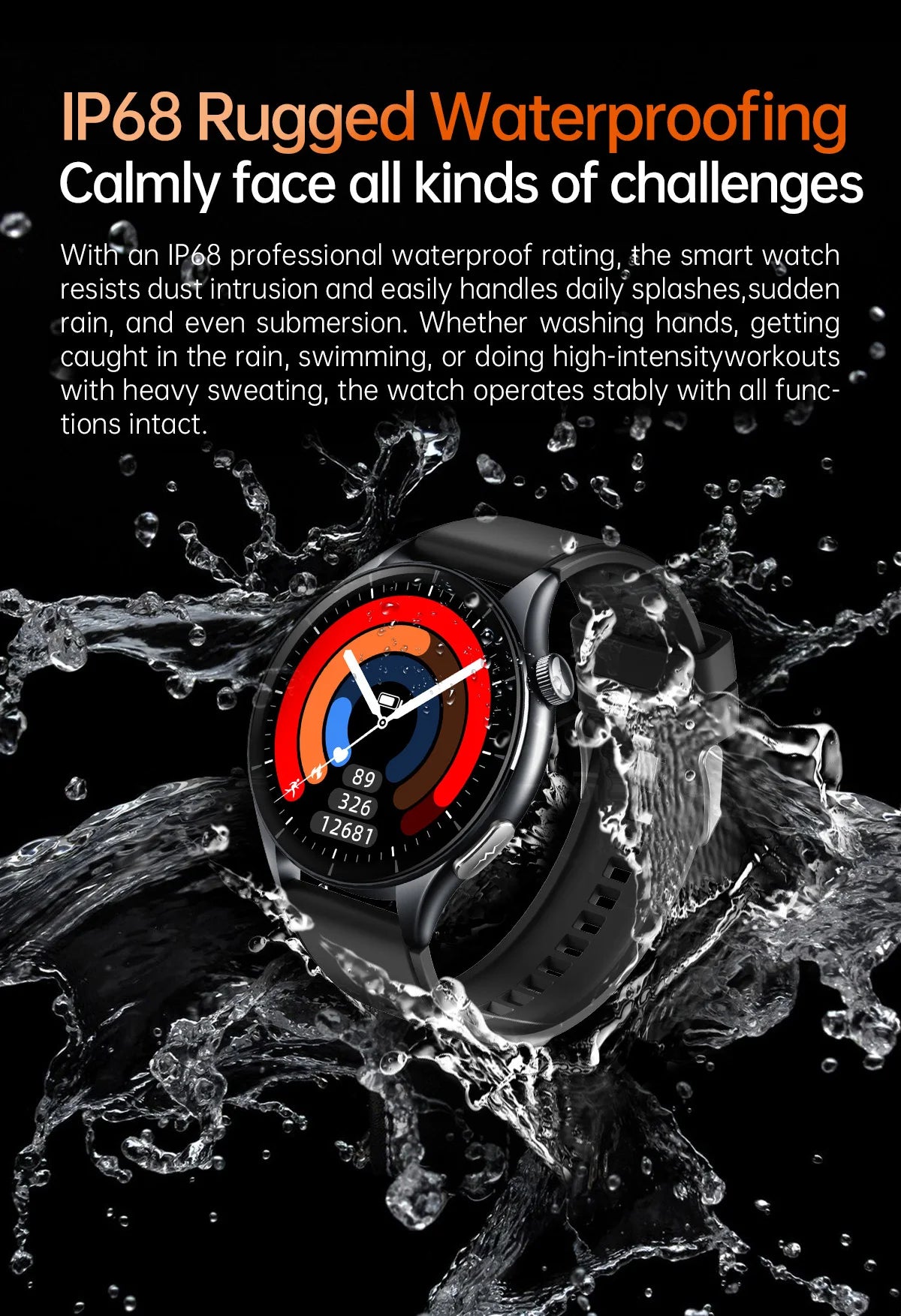 2025New surveillance de la santé acide uric pression artérielle oxygène sanguin analyse du corps montre intelligente ECG + PPG horloge montres intelligentes hommes pour IOS