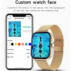 Montre intelligente pour téléphone android. Écran couleur 1,44 pouces, entièrement tactile, appel Bluetooth, montre intelligente, charge magnétique