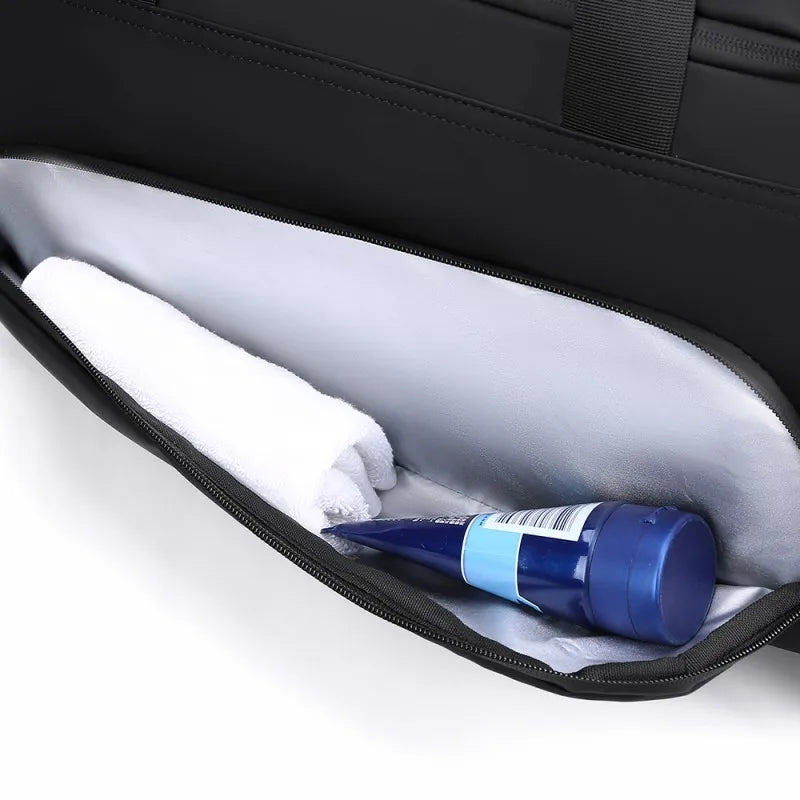 Sac de sport, sac à main de grande capacité, sac polochon de voyage portable, multi-compartiments avec rangement de chaussures, parfait pour les vacances, la salle de sport