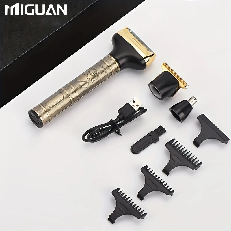 Professional 3-in-1 grooming kit for men: trim, shave, and style with a cordless electric razor