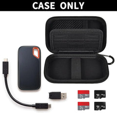 Étui Compatible avec SanDisk 1 To 2 To 4 To 500 Go/pour disque dur externe SSD PRO Extreme Portable, carte mémoire SD SDXC