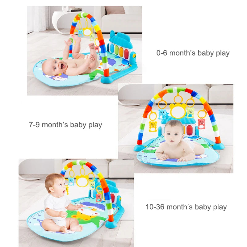 Tapis de jeu Musical pour bébé, support de gymnastique, tapis de jeu pour enfant, Puzzle, clavier de Piano, tapis de jeu pour bébé, tapis de jeu pour ramper, jouet pour bébé, cadeau