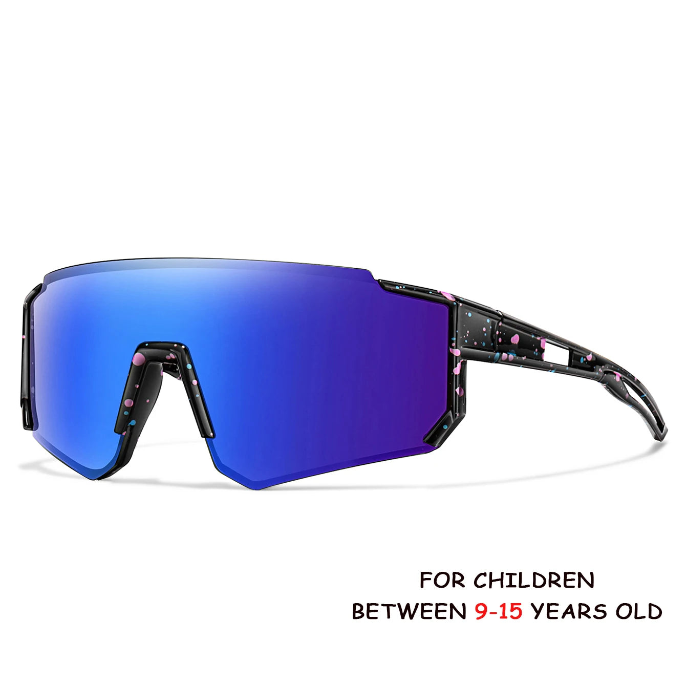 Âge 9-15 jeunes lunettes de cyclisme adolescents lunettes de soleil vtt vélo vélo lunettes de baseball enfants sports de plein air garçons filles UV400