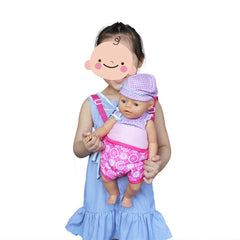 Sac à dos porte-poupée en peluche pour poupée, accessoires de poupée, porte-avant/arrière avec sangles, accessoires de poupée pour nouveau-né de 43cm, paquets sortants