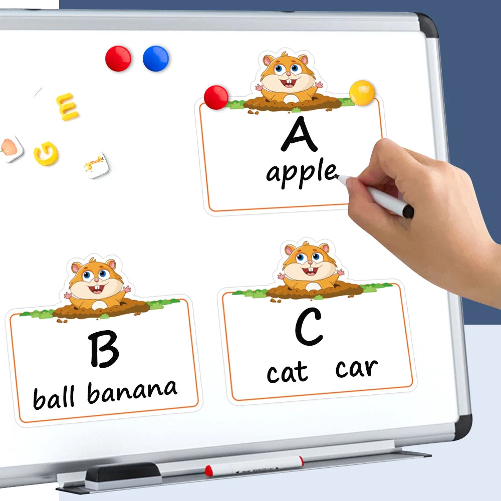 Cartes volantes effaçables à sec, cartes vierges, jeu Swat pour la maternelle, jouets éducatifs Montessori, carte d'apprentissage DIY, outils pédagogiques