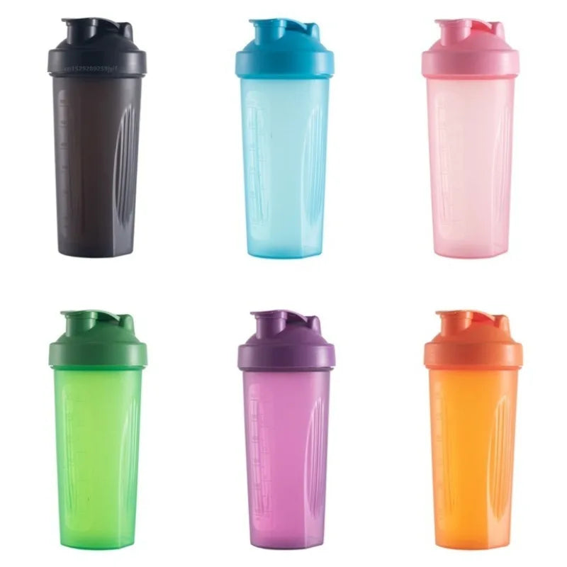 Bouteille Shaker de 600ml, bouteille en plastique Shaker de protéines de 20oz, bouteille de Fitness Portable pour les amateurs de Fitness et les athlètes