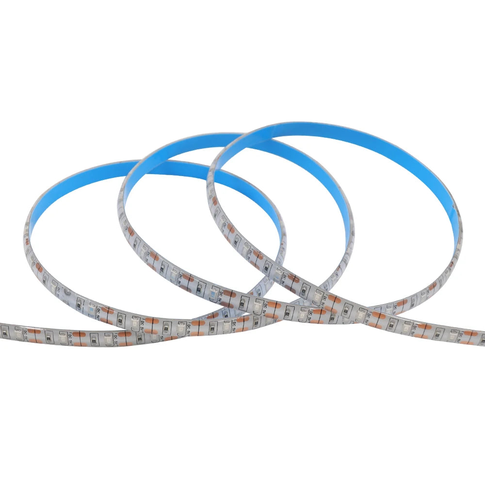 Bande lumineuse Led USB 5V SMD 2835, 60 diodes/m, ruban Flexible, éclairage de fond TV, 1M 2M 3M 5M, guirlande lumineuse LED, décoration de salle