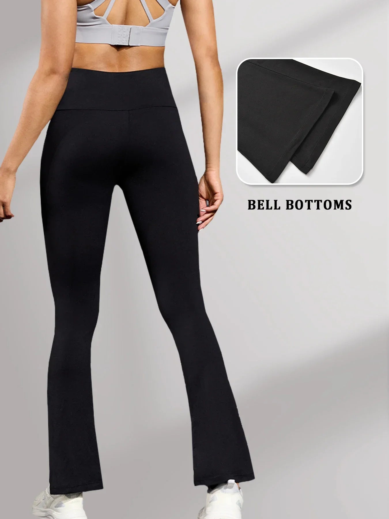 Pantalon évasé Super doux pour femmes, taille haute, contrôle du ventre, Leggings de Yoga, bas de cloche