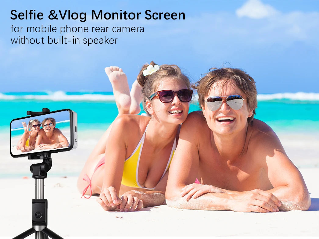 Écran de moniteur Vlog Selfie pour téléphone, caméra arrière pour Selfie Vlog Live Stream, support magnétique pour MagSafe, connexion sans fil w