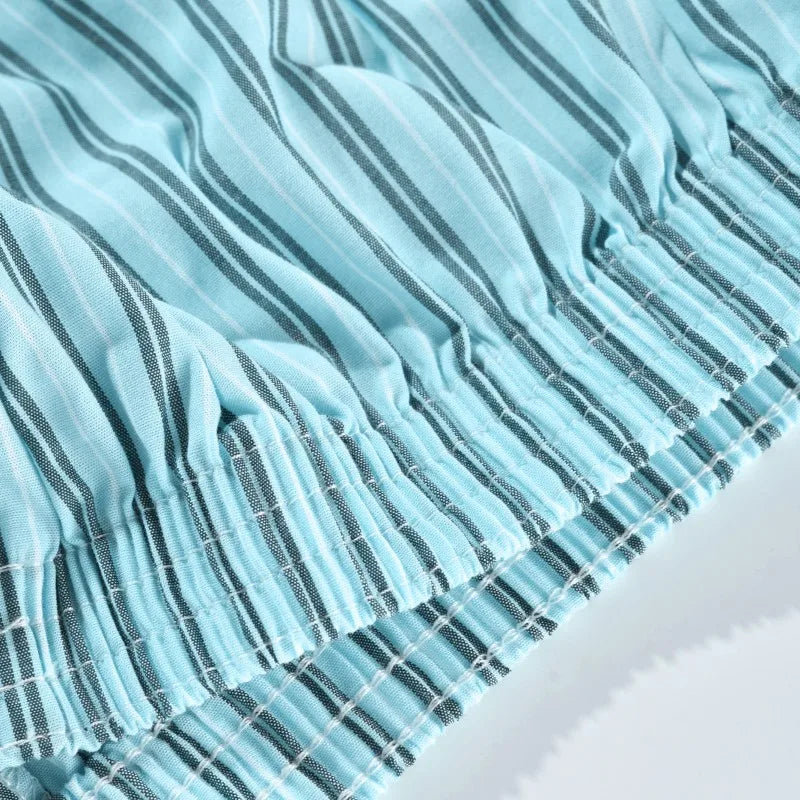 Men's Underwear Boxer Shorts Casual Cotton Sleep Briefs Homewear Men's Arrow Striped Plaid Loose Comfortable Underwear