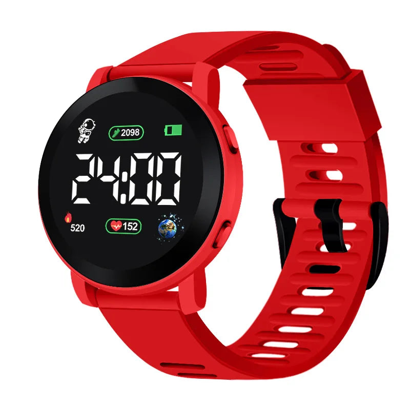 Ensemble de montres électroniques pour enfants, ensemble d'horloge numérique de Sport pour enfants, bracelet en Silicone, affichage LED, montre-bracelet pour filles et garçons