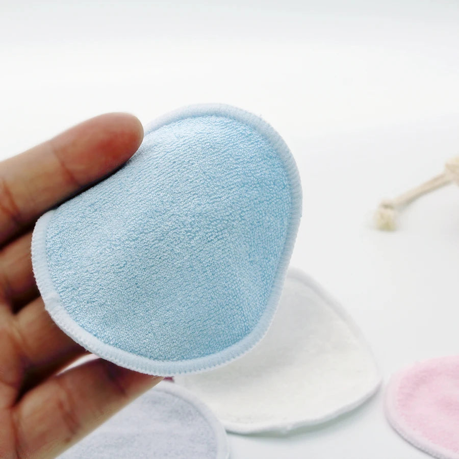 Tampons de coton réutilisables, tampons démaquillants ronds lavables en bambou, tampons d'allaitement en tissu, outil de soins de la peau, nettoyage de la peau, 12 pièces