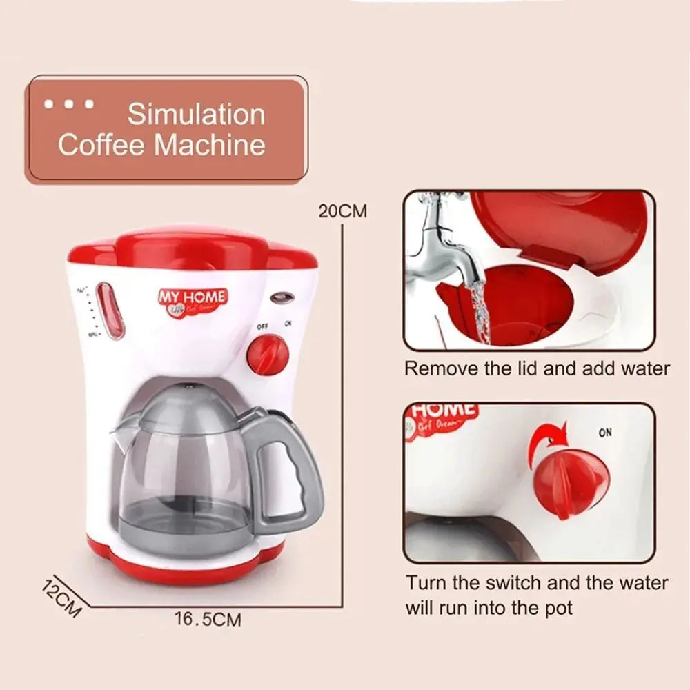 Appareils de cuisine jouets jouet ensemble de cuisine pour enfants jouer cuisine maison de poupée accessoires mélangeur cafetière Machine mélangeur grille-pain