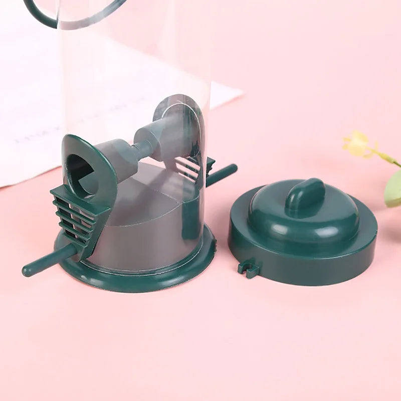 Pet bird feeder, outdoor hanging food dispenser, multiple holes, small bird feeder, automatic foot feeder, bird supplies