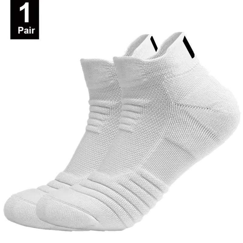 1/3 pairs of men's non-slip football socks, cotton socks, short and long tube, breathable and deodorizing sports socks, sizes 39-45