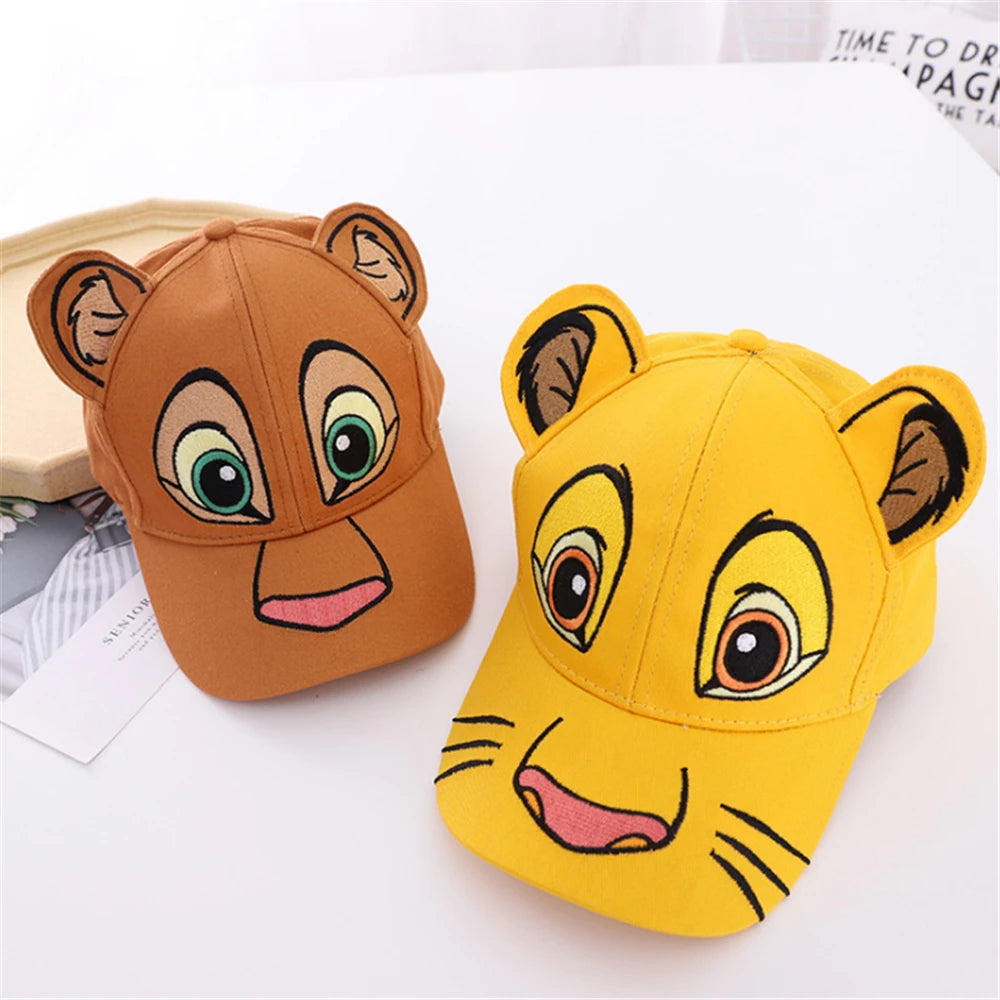 Children's Baseball Cap, New Autumn/Summer Fashion for Boys and Girls, Cartoon Tiger Spring Outdoor Sun Hat