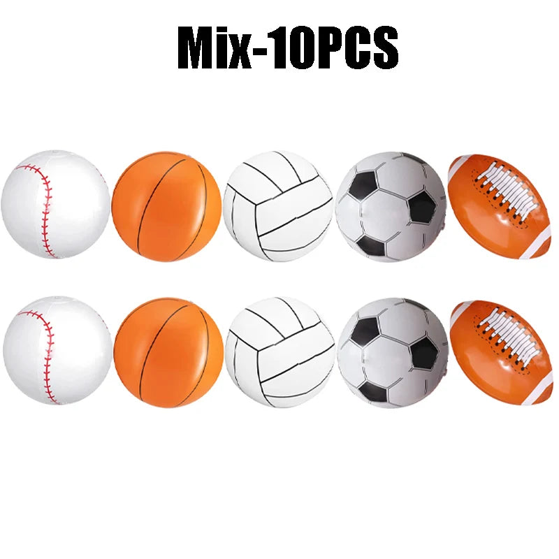 Inflatable beach balls: Baseball, beach basketball, beach soccer ball for children, toy ball, hello ball, summer sports, children's gift ball