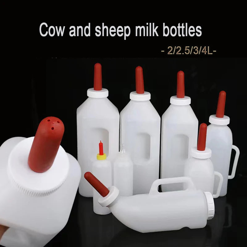 Bouteille d'alimentation pour lait de veau avec tétine, porte-bouteille pour lait de mouton, alimentation de traite, buveur de remplacement, outils d'alimentation pour le bétail