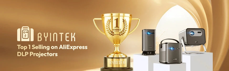 BYINTEK R90 Max Full HD 1080P projecteur 4K DLP 2200 ANSI Lumens Android TV 11.0 3D 4K pris en charge projecteur de cinéma maison intelligent