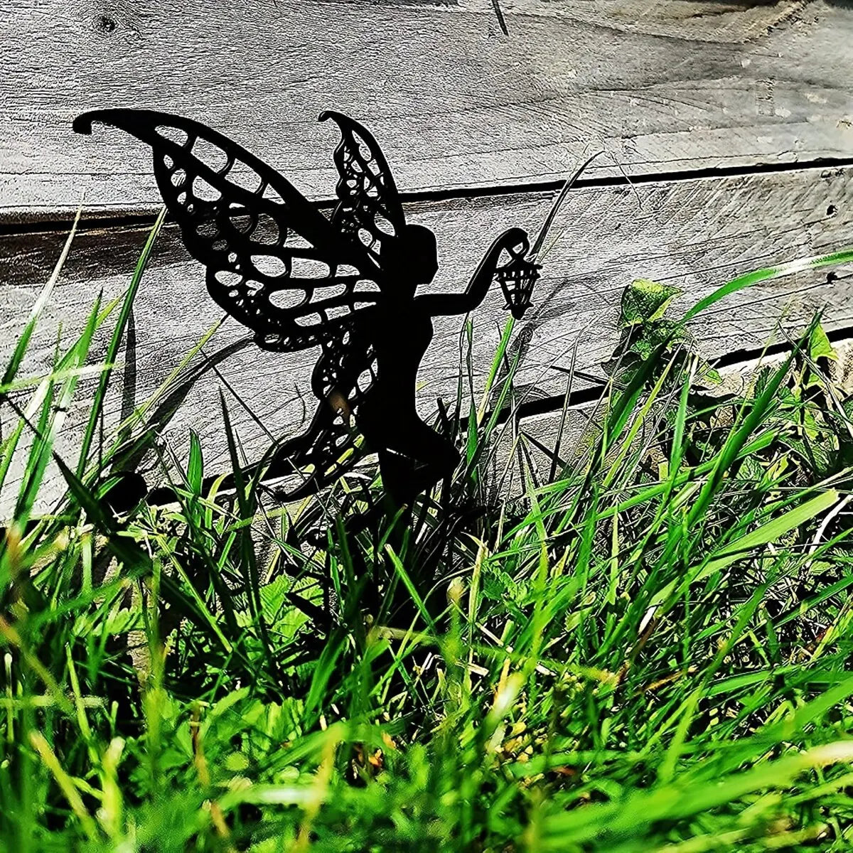 Metal fairy garden outdoor decoration for your patio and lawn