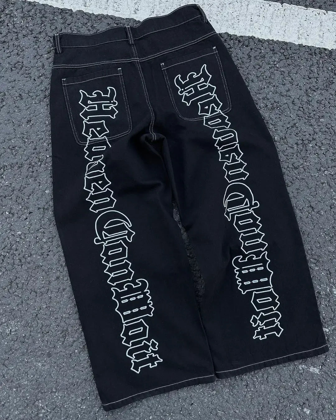 Y2K – jean Baggy en Denim pour femmes, pantalon Cargo, Vintage, multi-poches, taille haute, nouveau pantalon large gothique Harajuku, Streetwear