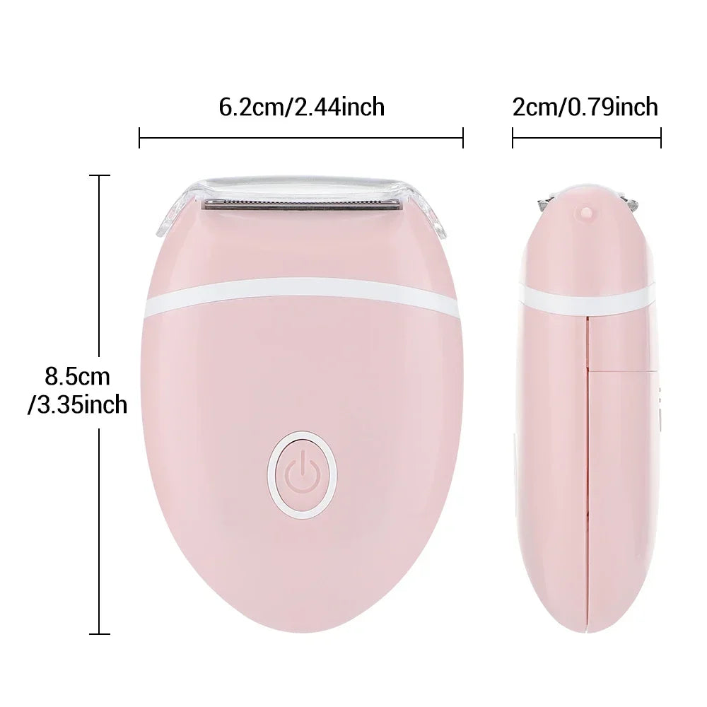 Electric shaver for women, mini washable shaver, special hair removal equipment for the whole body, legs, underarms, intimate area 3 in 1