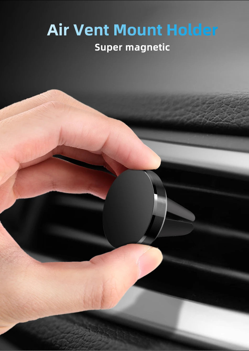 Support de téléphone magnétique universel pour voiture, pour tous les téléphones pour iPhone Xiaomi, Support magnétique pour grille d'aération, Support de téléphone portable GPS