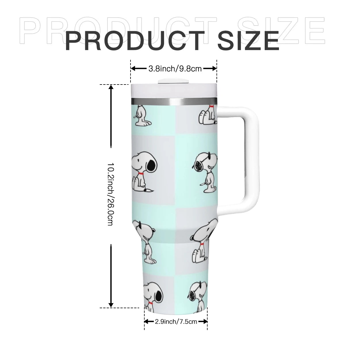 304 Stainless Steel Travel Cups for Car, Water Bottle, Tumbler, SnoAmendments, 40oz, 1200ml