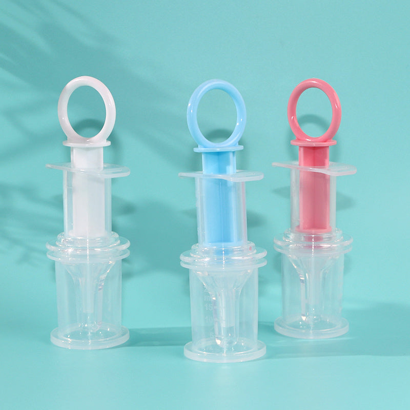 Mangeoire à sucette pour bébé, distributeur de médicaments liquides pour bébé, mangeoire à aiguilles en Silicone Anti-étouffement, mangeoire à eau, avec tasse de mesure de 20ml