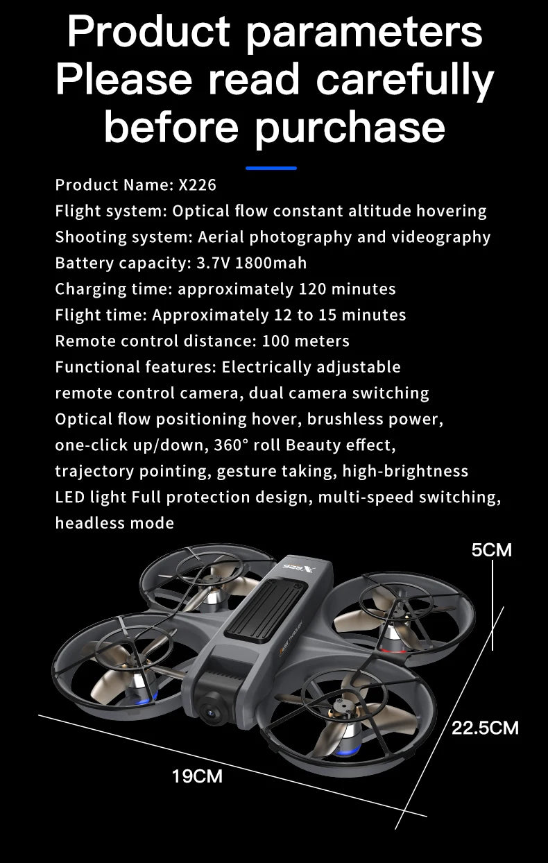 2025 nouveau Drone X266 8K WIFI GPS professionnel HD photographie aérienne avion télécommandé HD double caméra quadrirotor jouets cadeaux